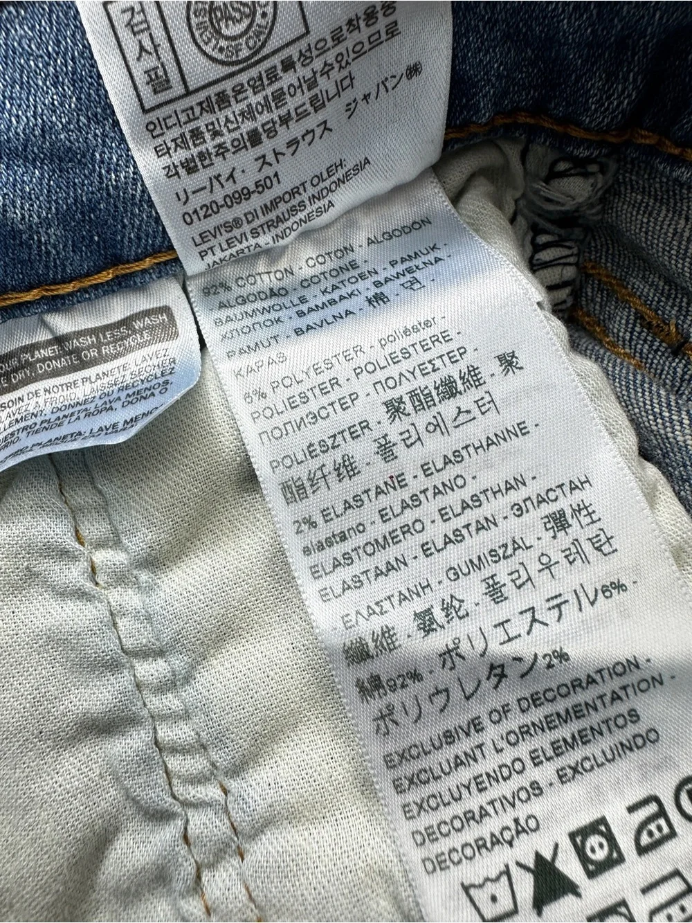 Levi’s 511 Straight Leg Jeans Mens Denim Medium Blue 30x30 Classic Cotton Loose